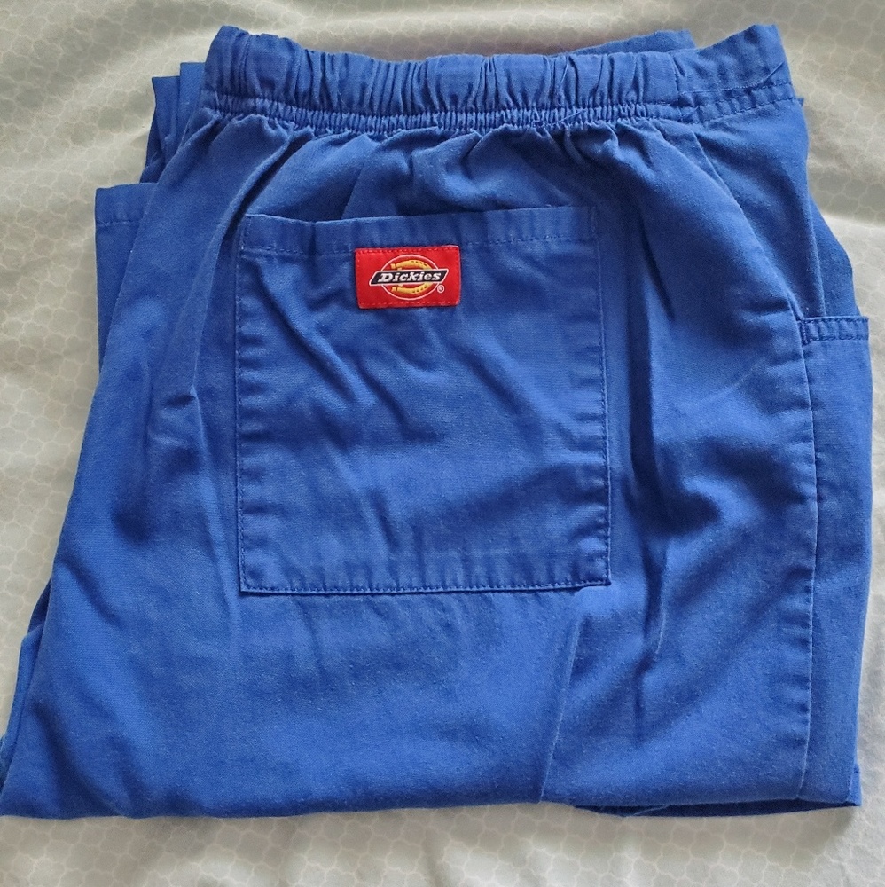 Dickies galaxy blue medium tall scrub pants